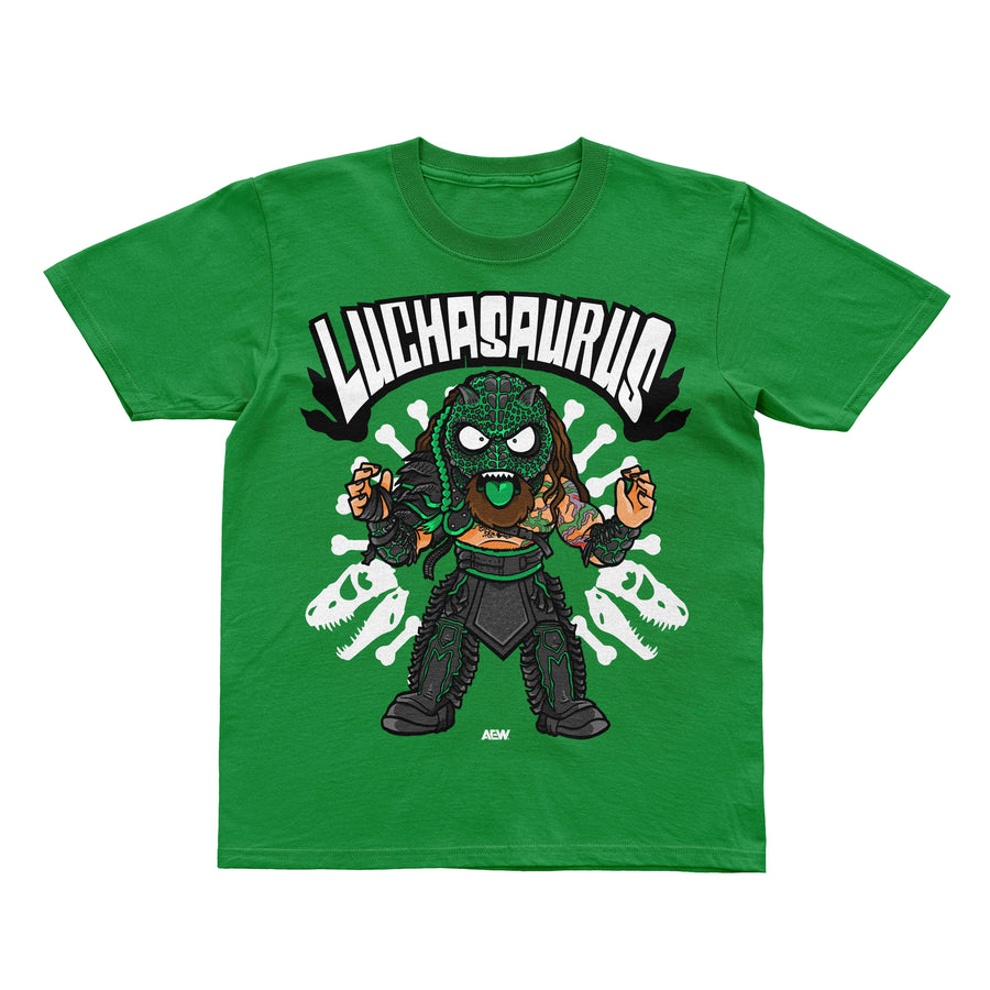 Luchasaurus Back from Extinction Kids T-Shirt T-Shirt PW Catalog