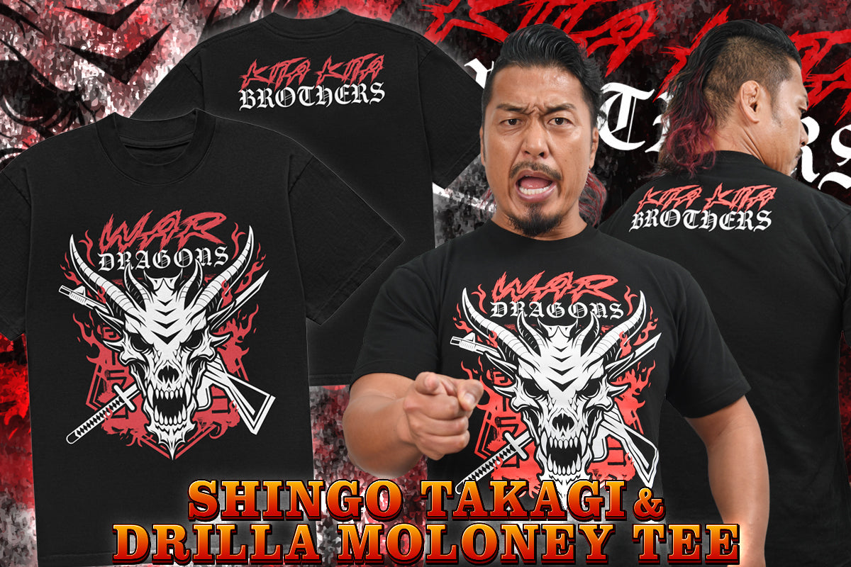 Shingo Takagi & Drilla Moloney - War Dragons T-shirt T-Shirt PW Catalog
