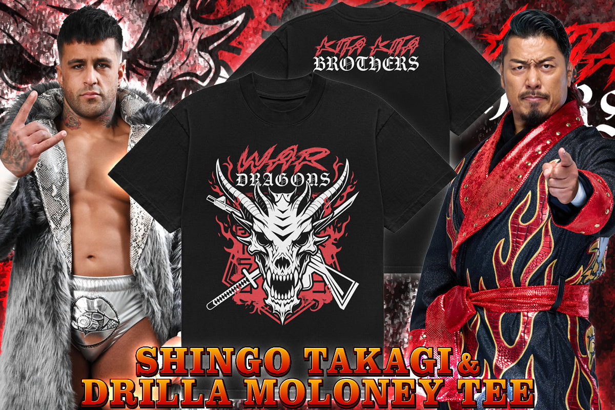 Shingo Takagi & Drilla Moloney - War Dragons T-shirt T-Shirt PW Catalog