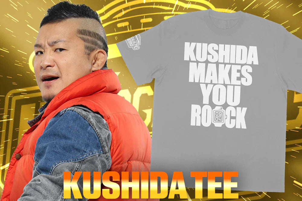 KUSHIDA - Makes You Rock T-shirt (Grey) T-Shirt PW Catalog
