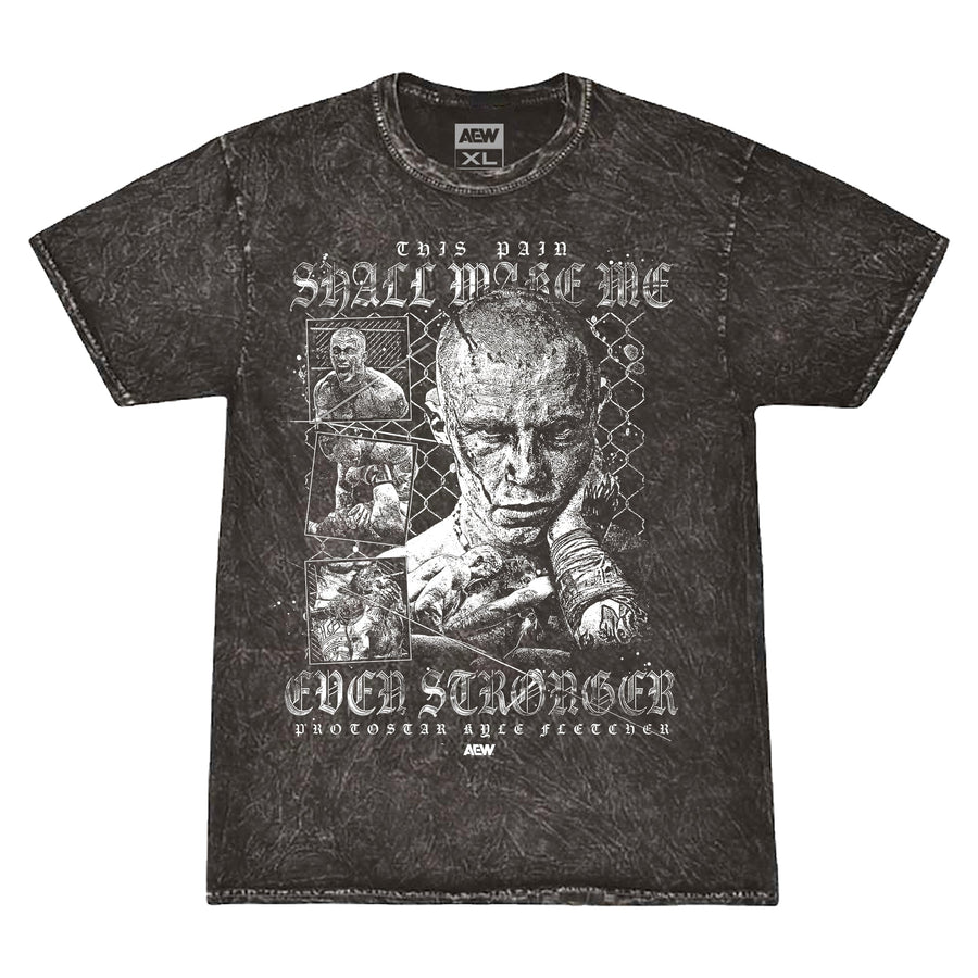 Kyle Fletcher This Pain Shall Make Me Ever Stronger Mineral Wash T-Shirt T-Shirt PW Catalog