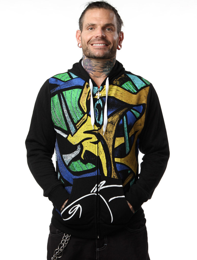 Jeff Hardy (Abstraction) Zip Up Hoodie