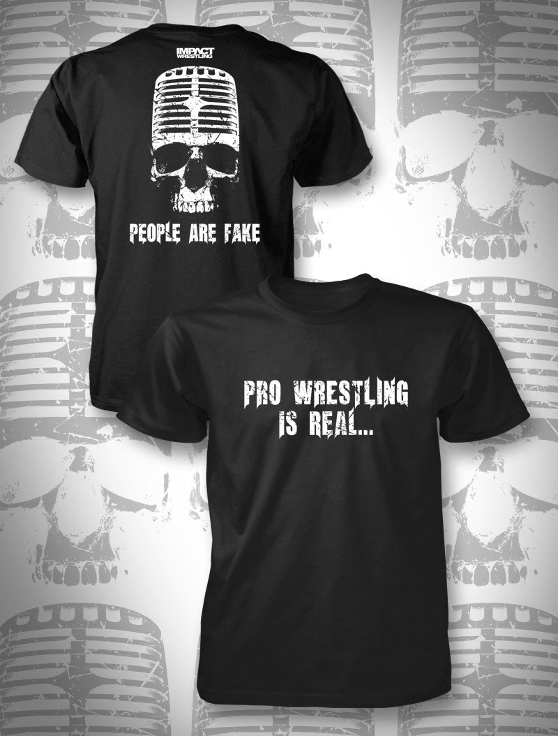 Mr Anderson.........People Are Fake T-Shirt (Mic Skull)