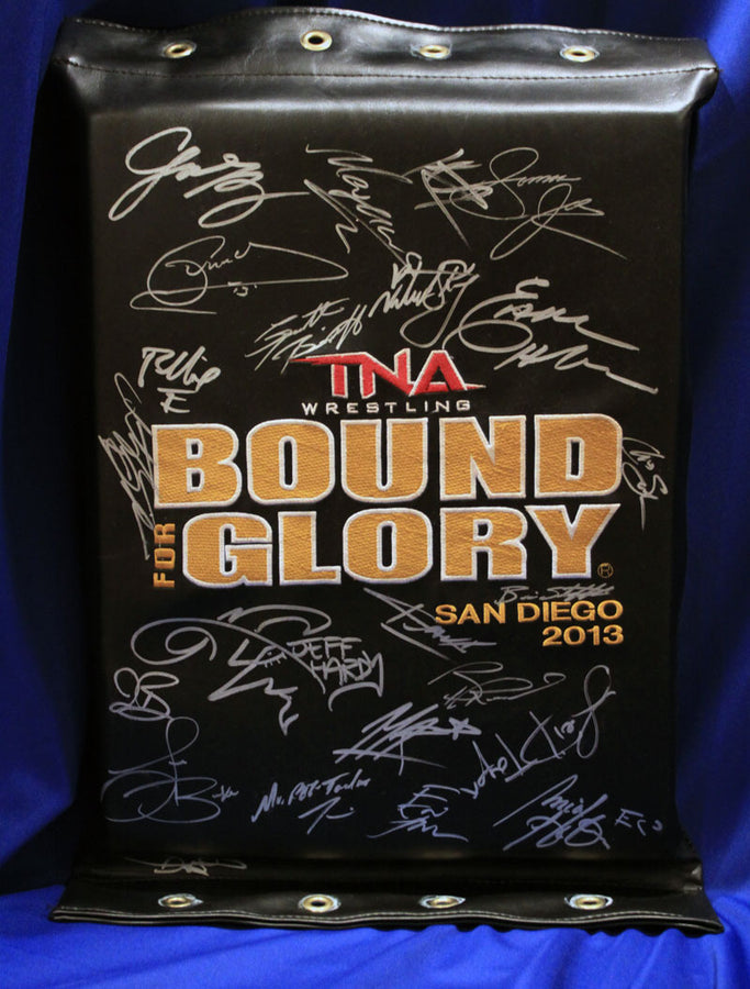 Autographed Bound For Glory 2013 Embroidered Turnbuckle