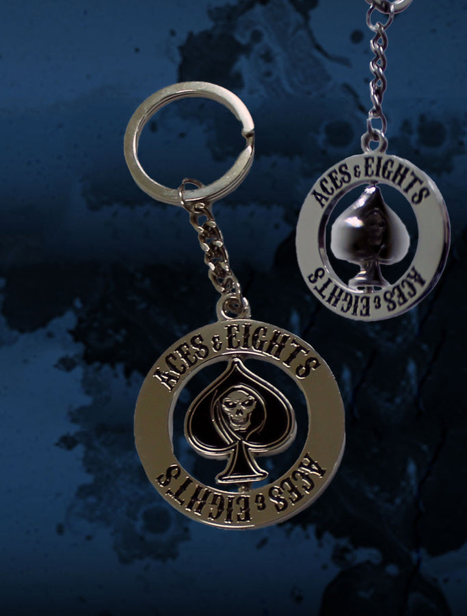 Aces & Eights "Spinning Keychain"