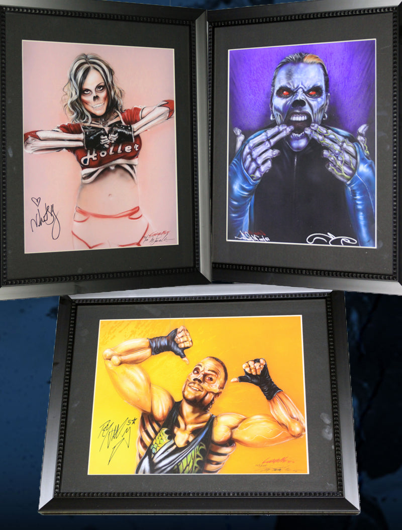All Three Skelebrities with Matching Serial Numbers