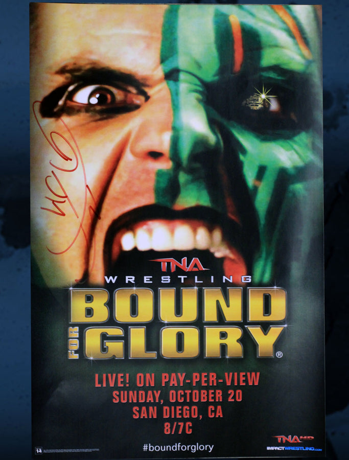 Jeff Hardy Autographed Bound For Glory 11x17