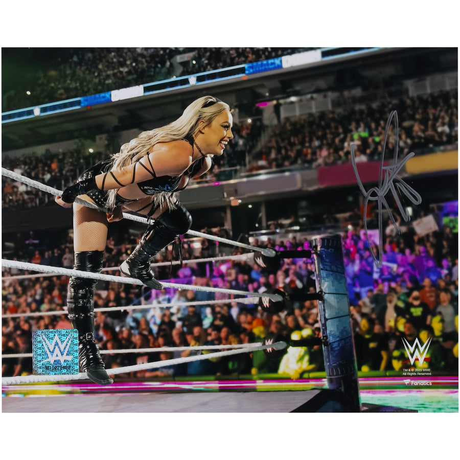 Liv Morgan WWE Autographed 8" x 10" Leaning On The Ropes Photograph