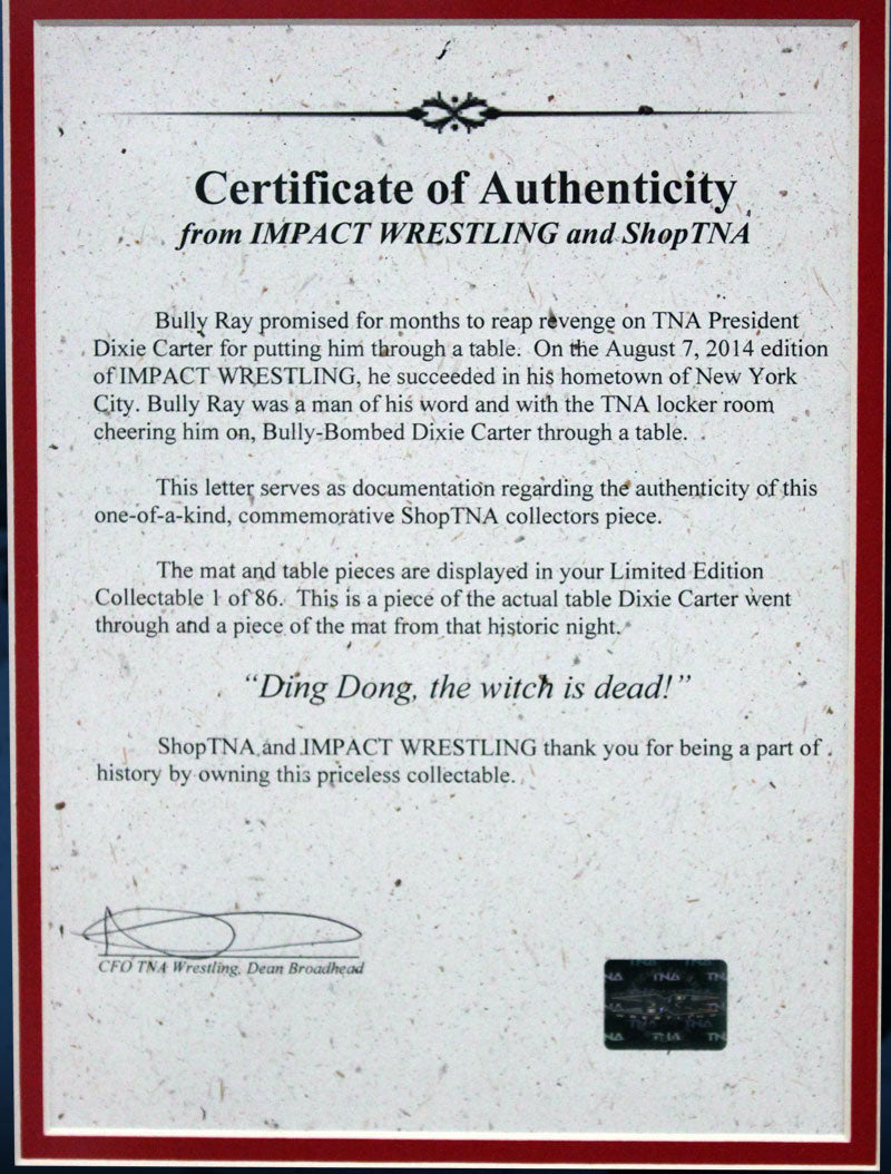 Bully Ray / Dixie Carter Table Collectable