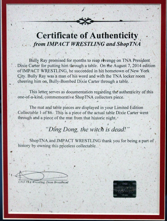 Bully Ray / Dixie Carter Table Collectable
