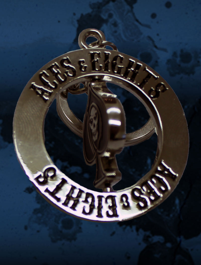 Aces & Eights "Spinning Keychain"