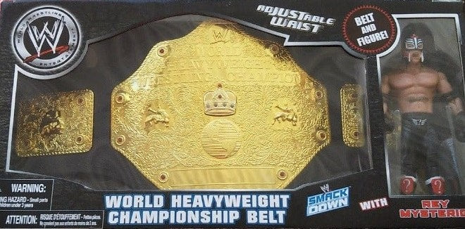 2006 WWE Jakks Pacific World Heavyweight Championship Belt [With Rey Mysterio]