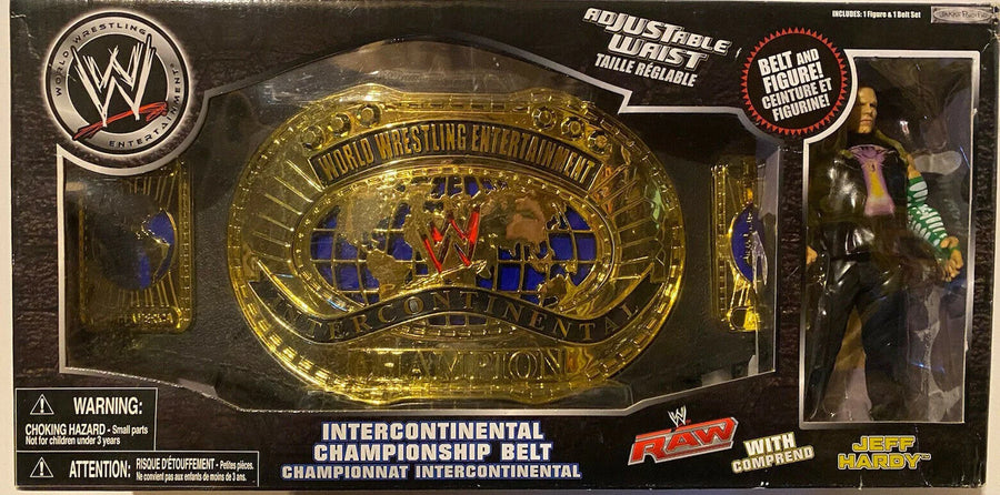 2007 WWE Jakks Pacific Intercontinental Championship Belt [With Jeff Hardy] Action & Toy Figures PWcatalog