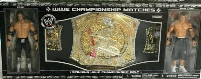 2006 WWE Jakks Pacific Spinning WWE Championship Belt [With Edge & John Cena] Action & Toy Figures PWcatalog