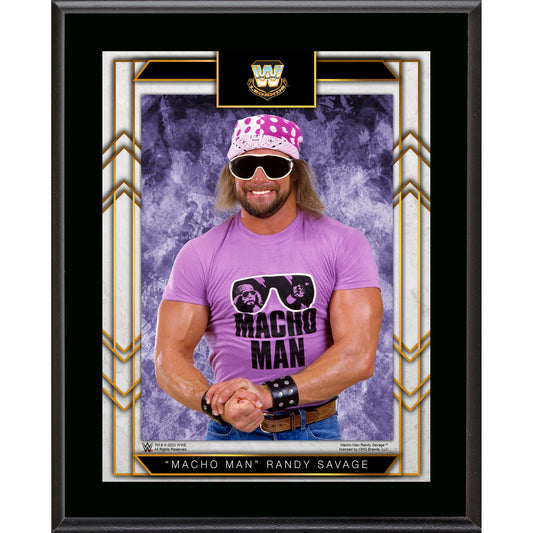 "Macho Man" Randy Savage 10.5" x 13" Sublimated Plaque