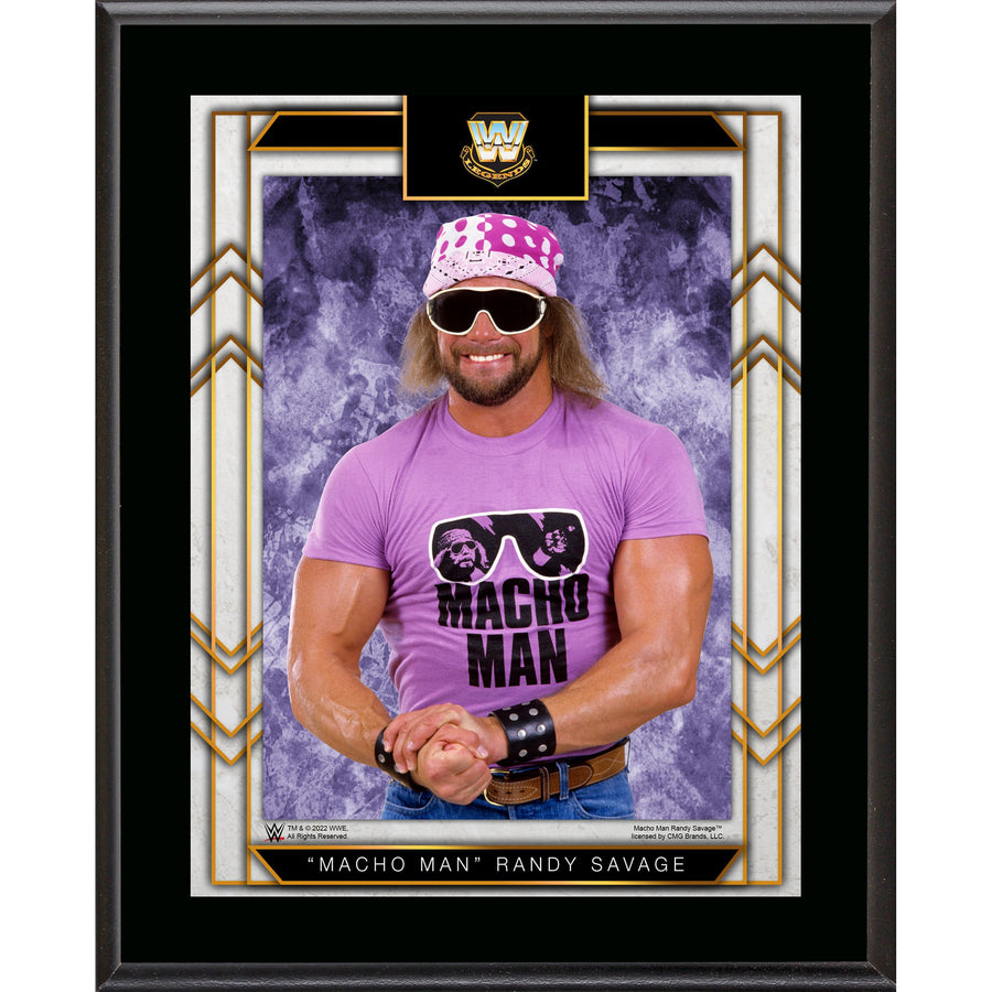 "Macho Man" Randy Savage 10.5" x 13" Sublimated Plaque