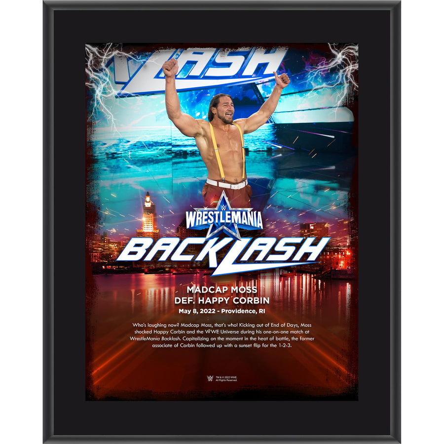 Madcap Moss 10.5" x 13" WrestleMania Backlash Sublimated Plaque