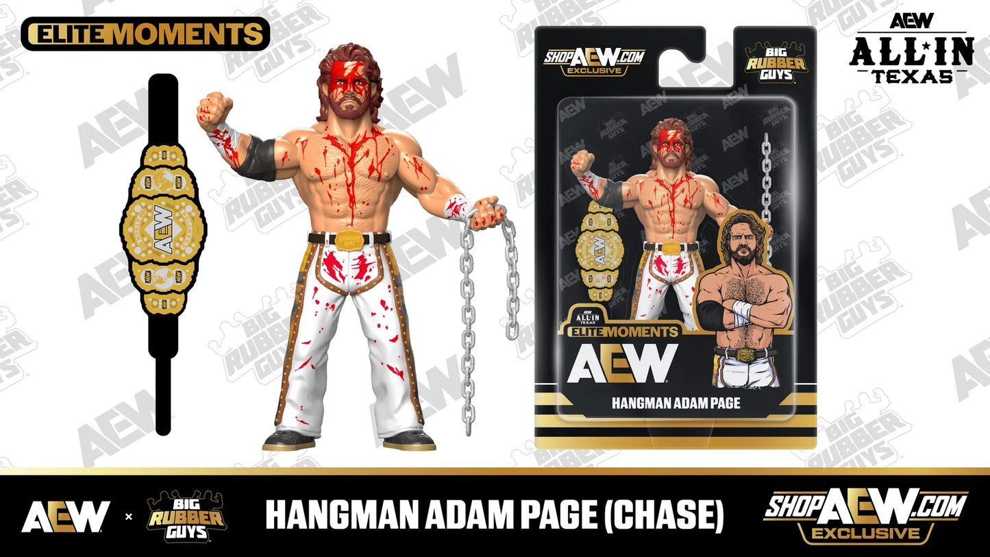 AEW Major Big Rubber Guys Hangman Adam Page Series 1 Bloody Chase
