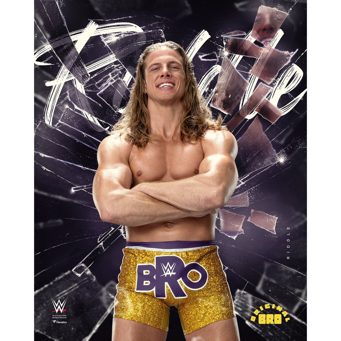 Matt Riddle Unsigned 16" x 20" Shattered Photograph