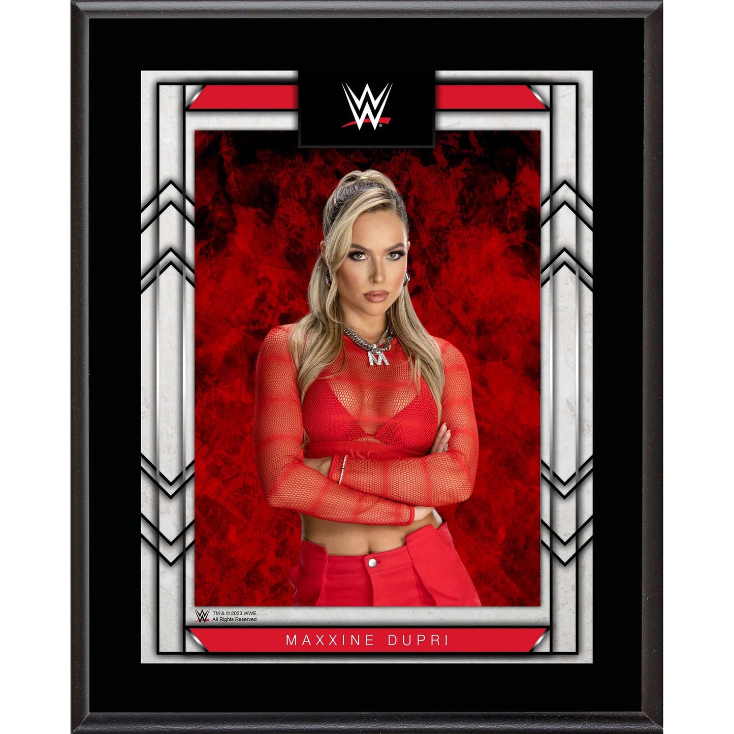 Maxxine Dupri WWE 10.5" x 13" Sublimated Plaque