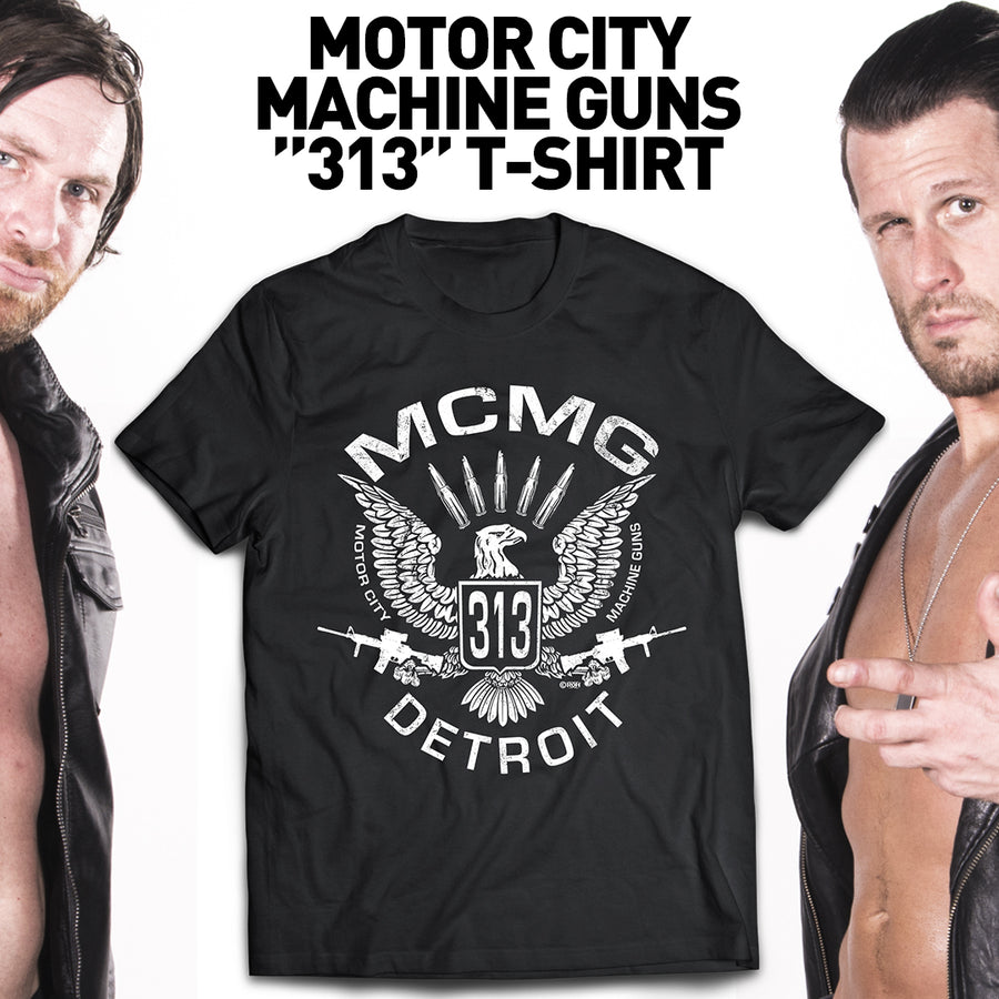 MOTOR CITY MACHINE GUNS MCMG T-SHIRT
