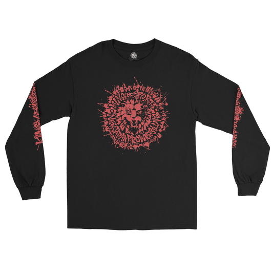 Lion Mark Long Sleeve (2025 Black & Red) T-Shirt PW Catalog