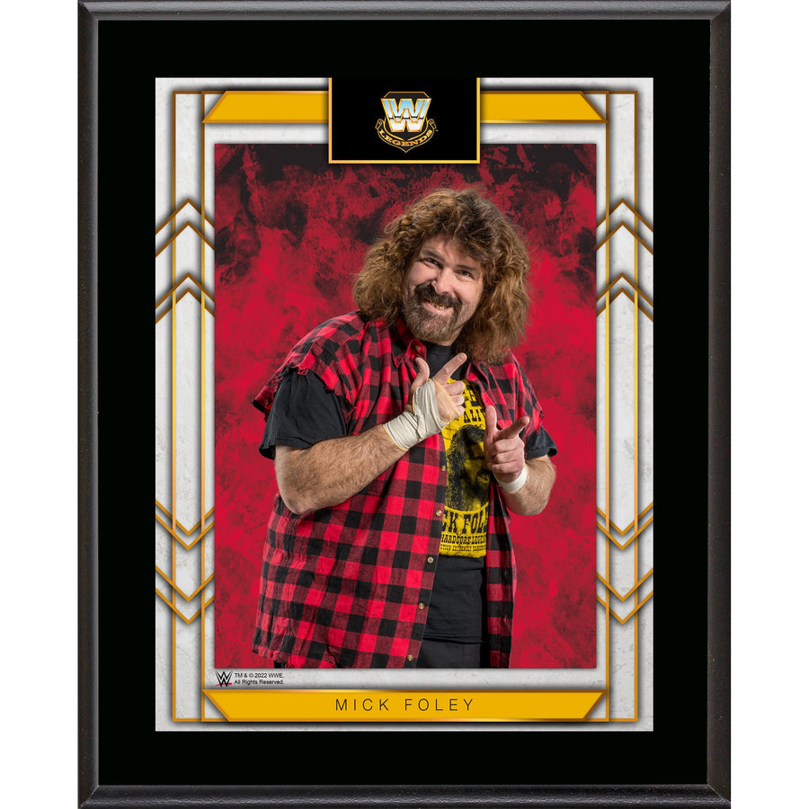 Mick Foley 10.5" x 13" Sublimated Plaque