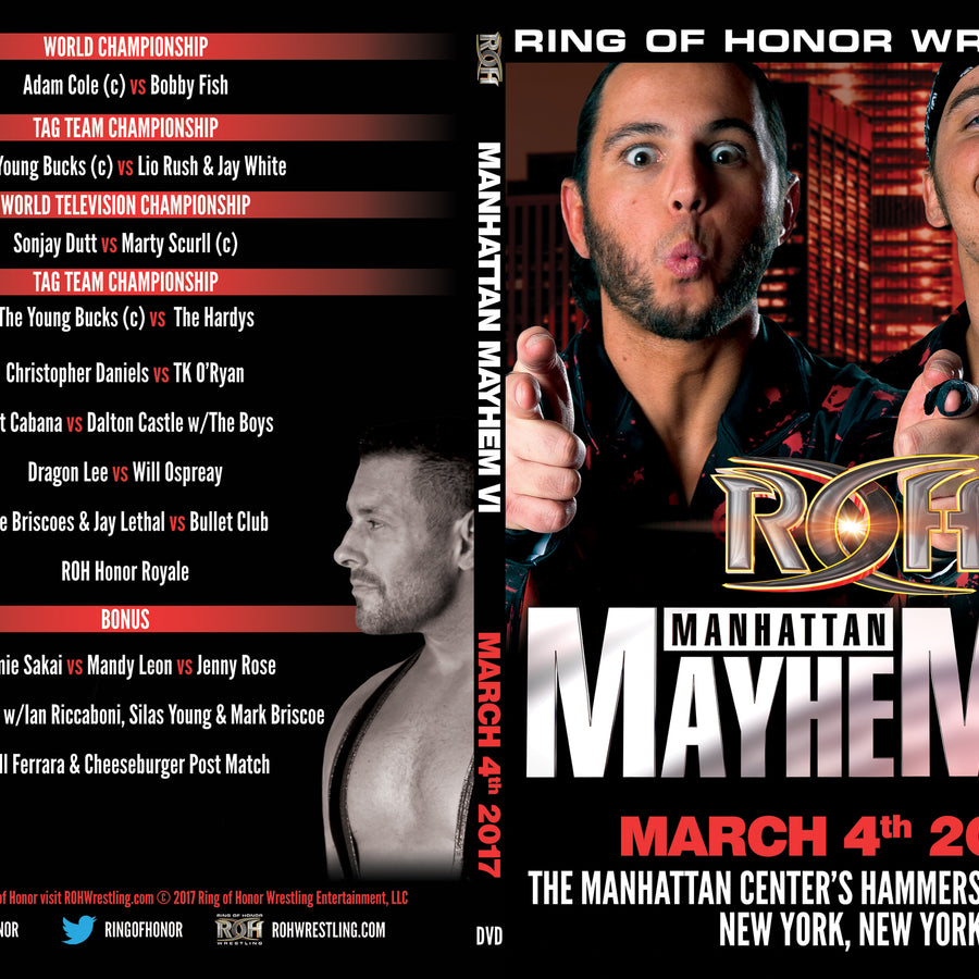 03/04/16 MANHATTAN MAYHEM-NEW YORK,NY (DVD)