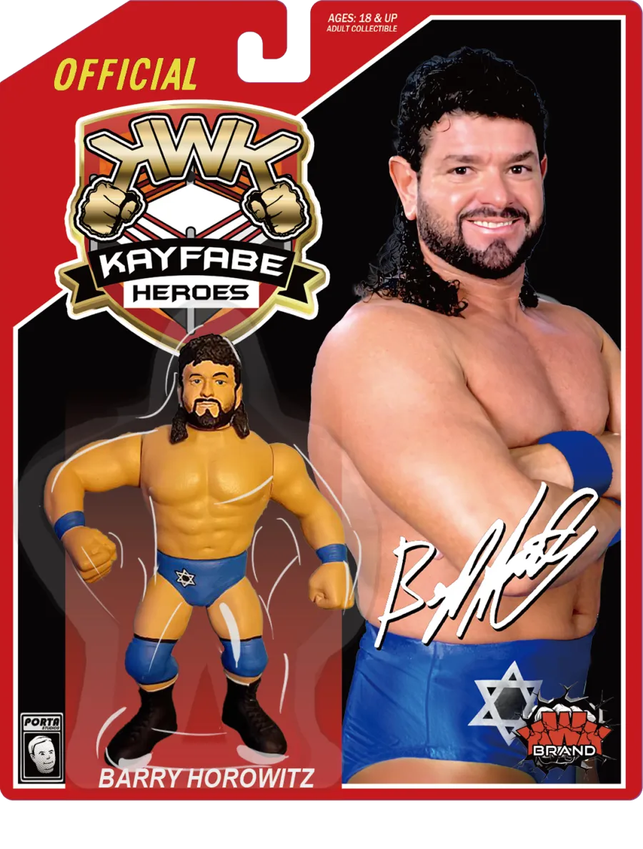KWK Kayfabe Heroes Barry Horowitz [Blue Trunks, Red Card] PW Catalog