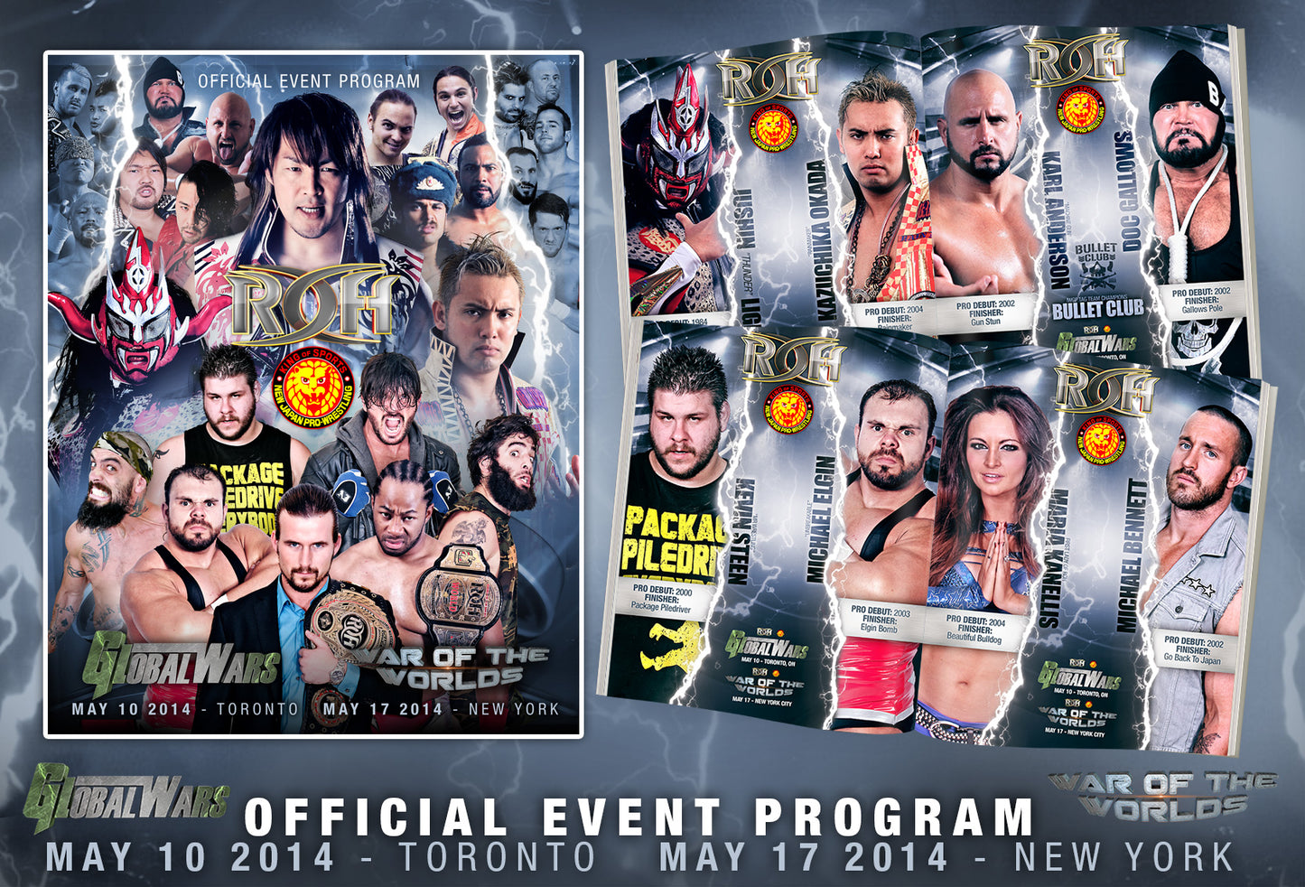 ROH - NEW JAPAN "OFFICIAL EVENT PROGRAM"
