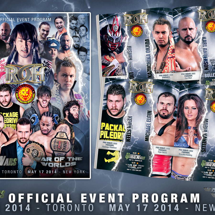 ROH - NEW JAPAN "OFFICIAL EVENT PROGRAM"