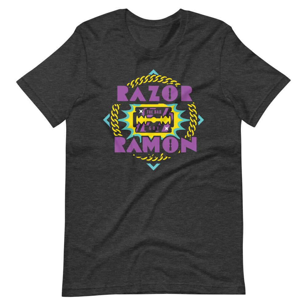 [Color:Dark Grey Heather] Razor Ramon "Chain Logo" T-Shirt