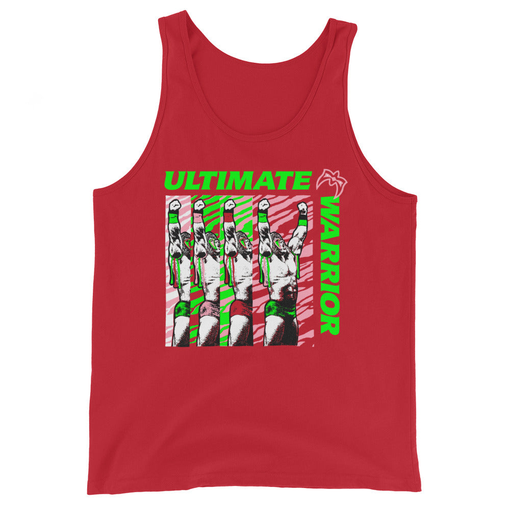 [Color:Red] Ultimate Warrior "Feel The Power" Tank Top