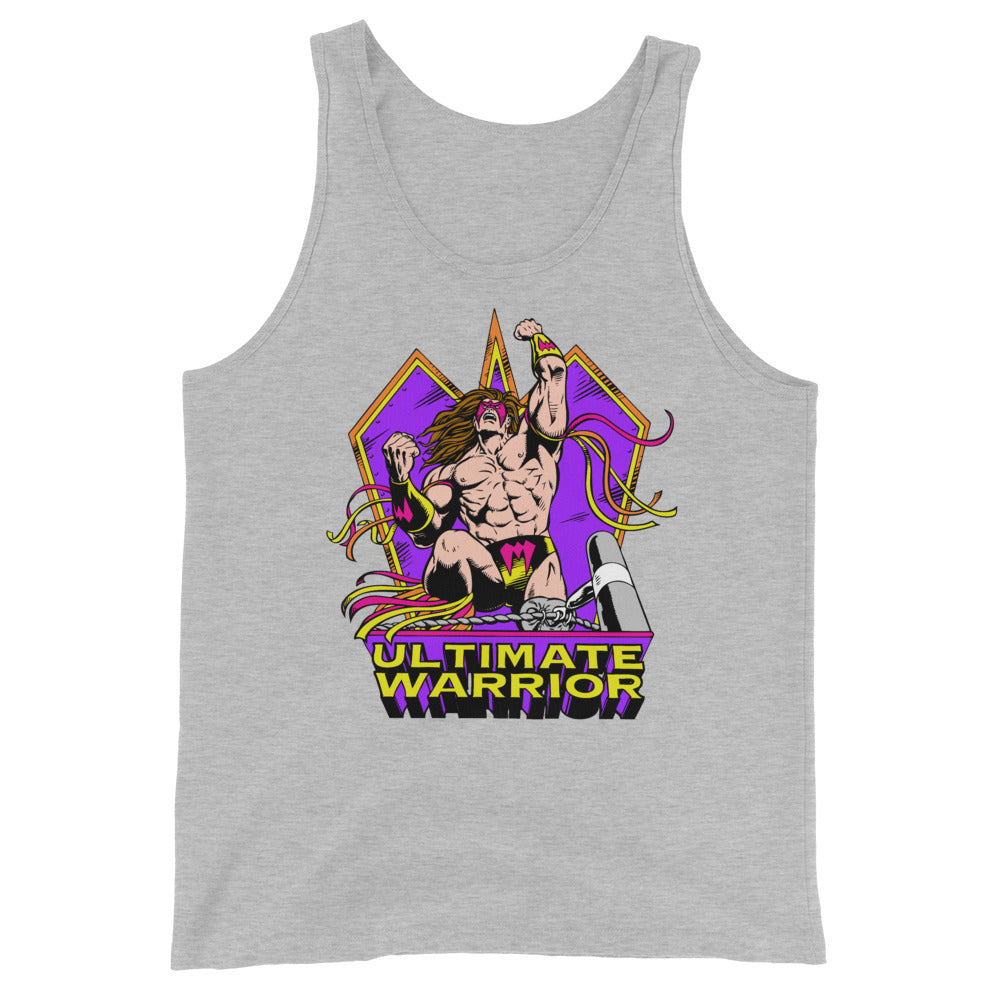 [Color:Athletic Heather] Ultimate Warrior "Ultimate Pose" Tank Top