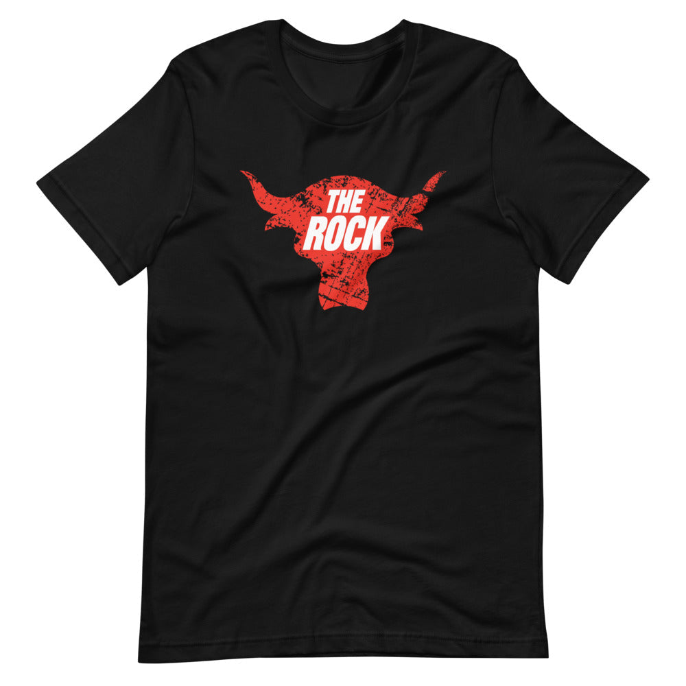 [Color:Black] The Rock "Bull Logo" T-Shirt