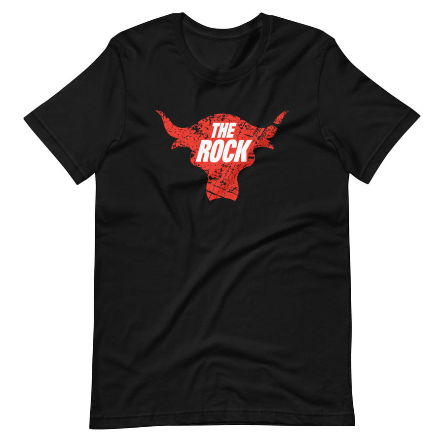 [Color:Black] The Rock "Bull Logo" T-Shirt