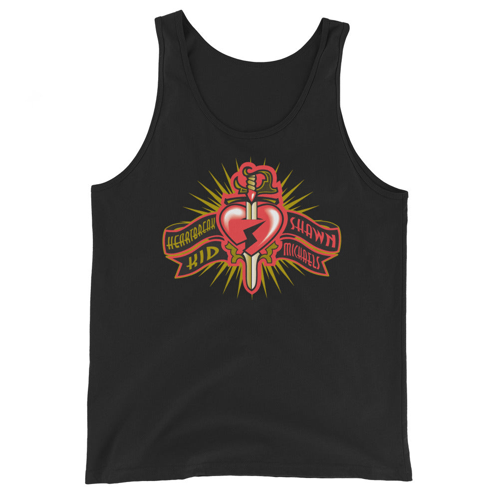 [Color:Black] Shawn Michaels "Heartbreak Logo" Tank Top
