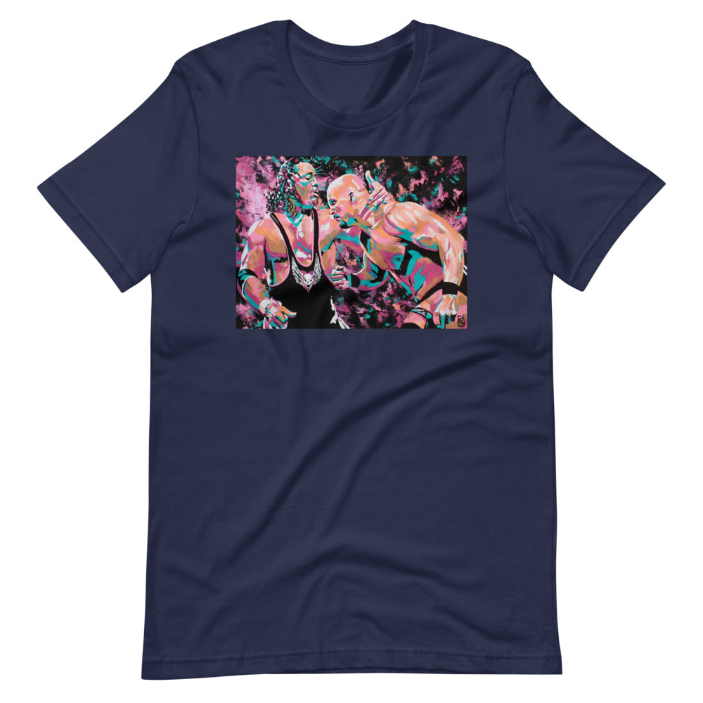 Bret Hart vs Stone Cold Rob Schamberger T-Shirt