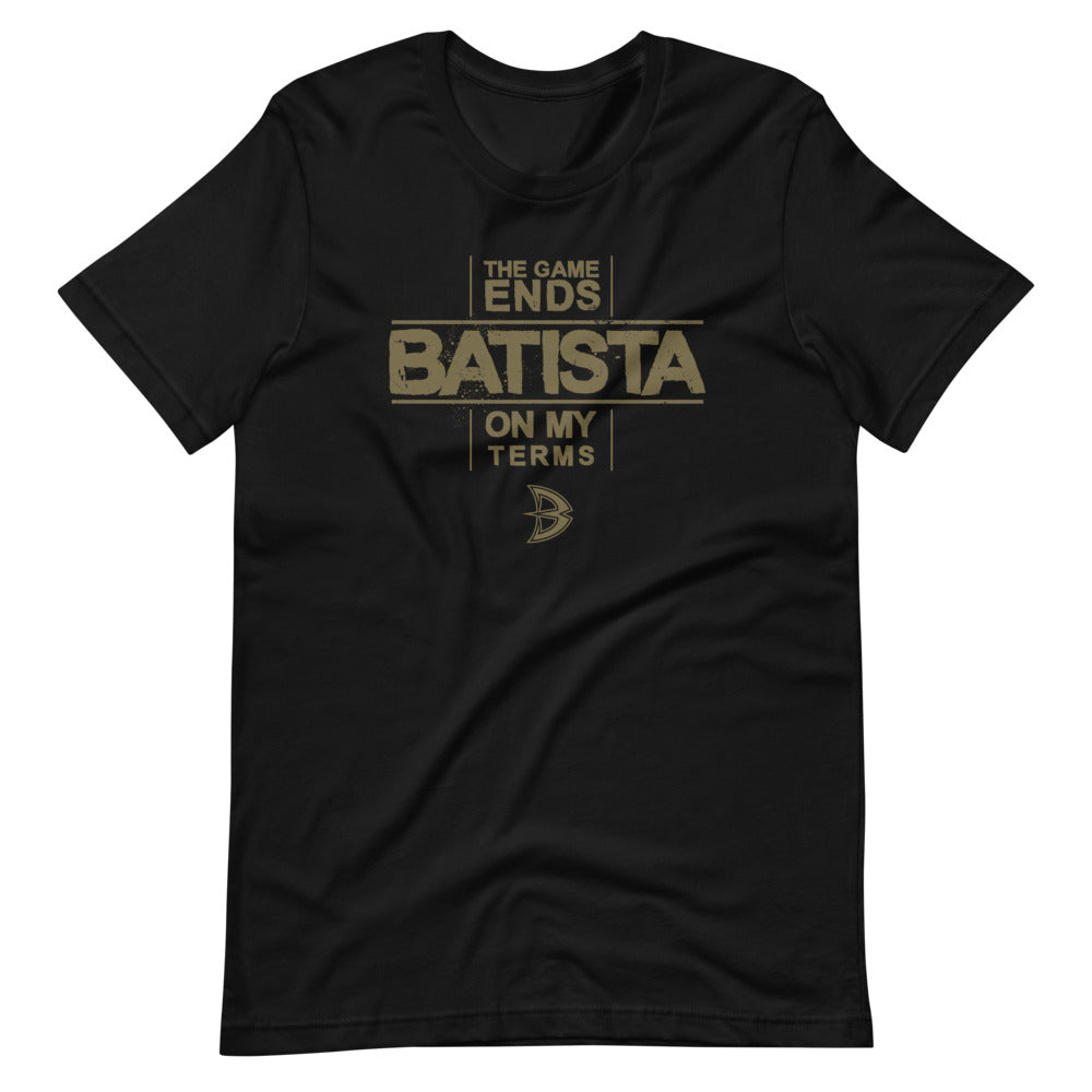 [Color:Black] Batista "On My Terms" T-Shirt