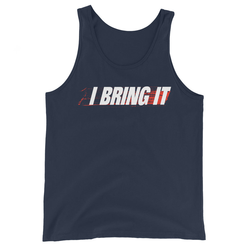 [Color:Navy] The Rock "I Bring It" Tank Top