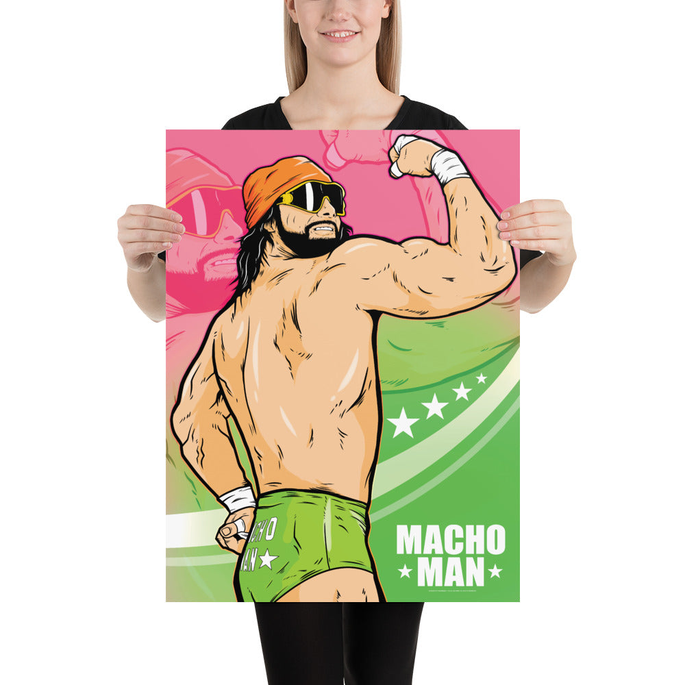 "Macho Man" Randy Savage 18x24 Giclée Print