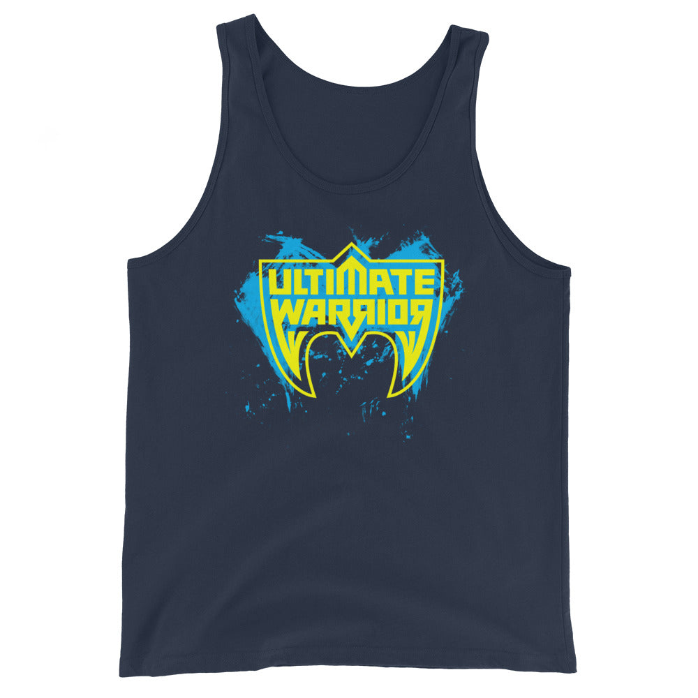 [Color:Navy] Ultimate Warrior "Blue & Yellow Logo" Tank Top