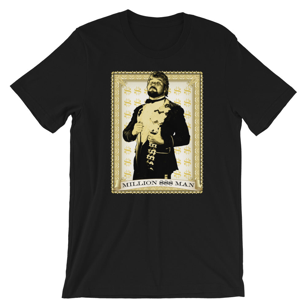 [Color:Black] “Million Dollar Man” Ted DiBiase "Portrait" T-Shirt