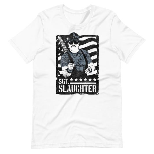 [Color:White] Sgt. Slaughter "Poster" T-Shirt