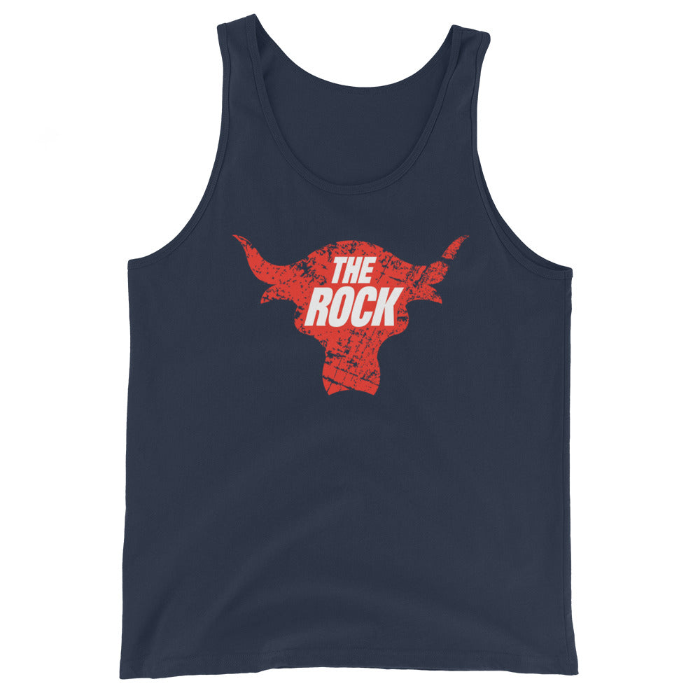 [Color:Navy] The Rock "Brahma Bull" Tank Top