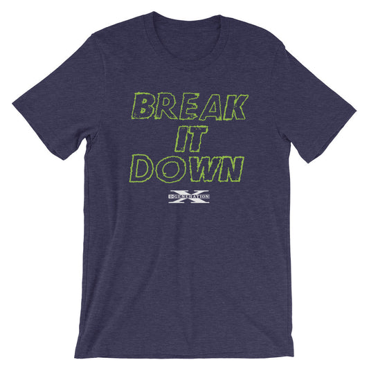 [Color:Heather Midnight Navy] D-Generation X "Break It Down" T-Shirt
