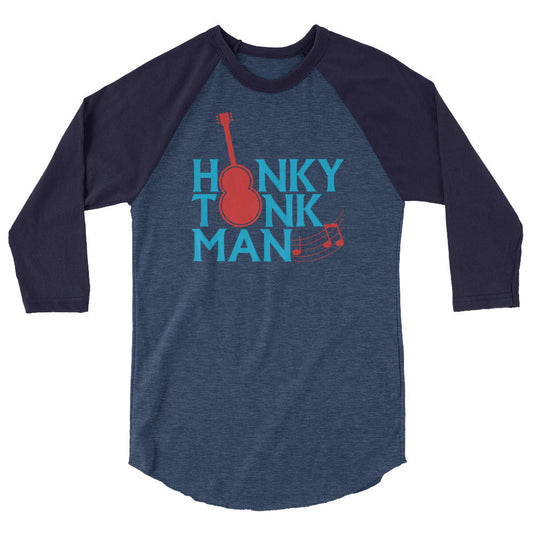 Honky Tonk Man "Guitar Logo" 3/4 Sleeve Raglan Shirt