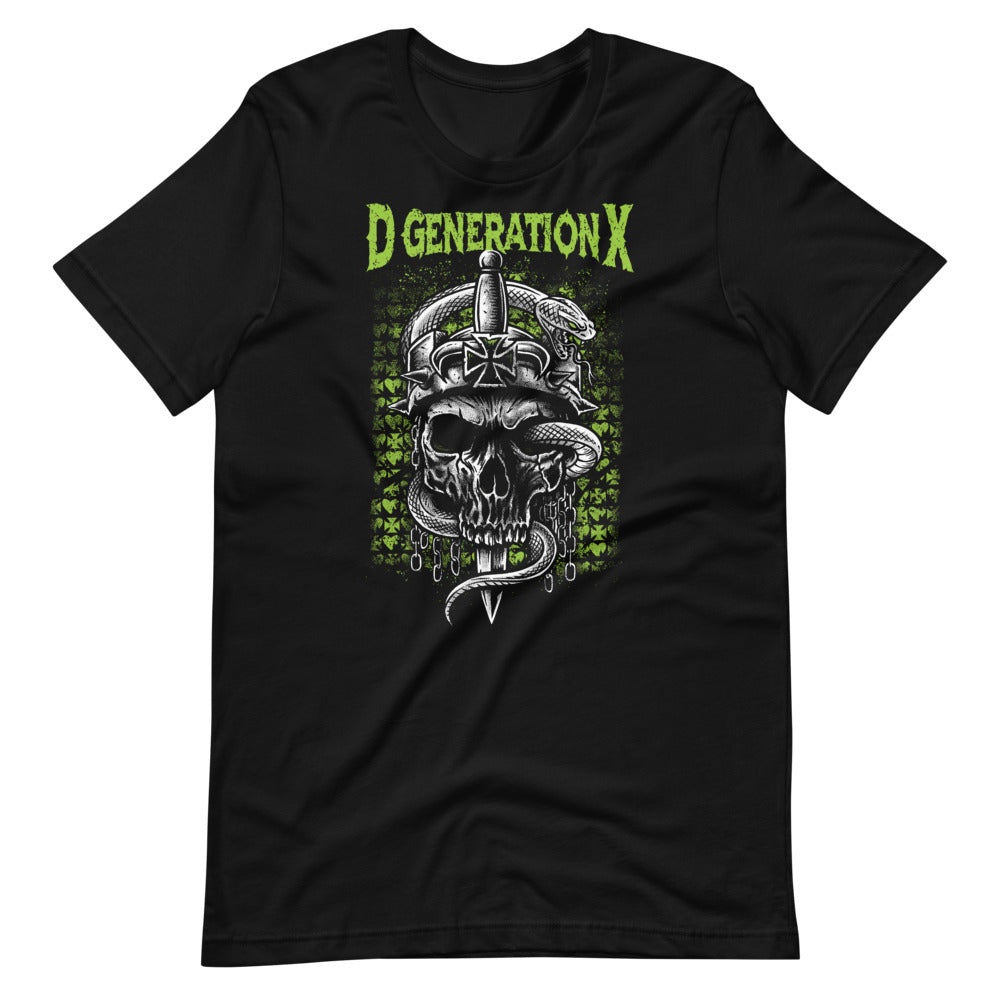 [Color:Black] D-Generation X "Snake Skull" T-Shirt