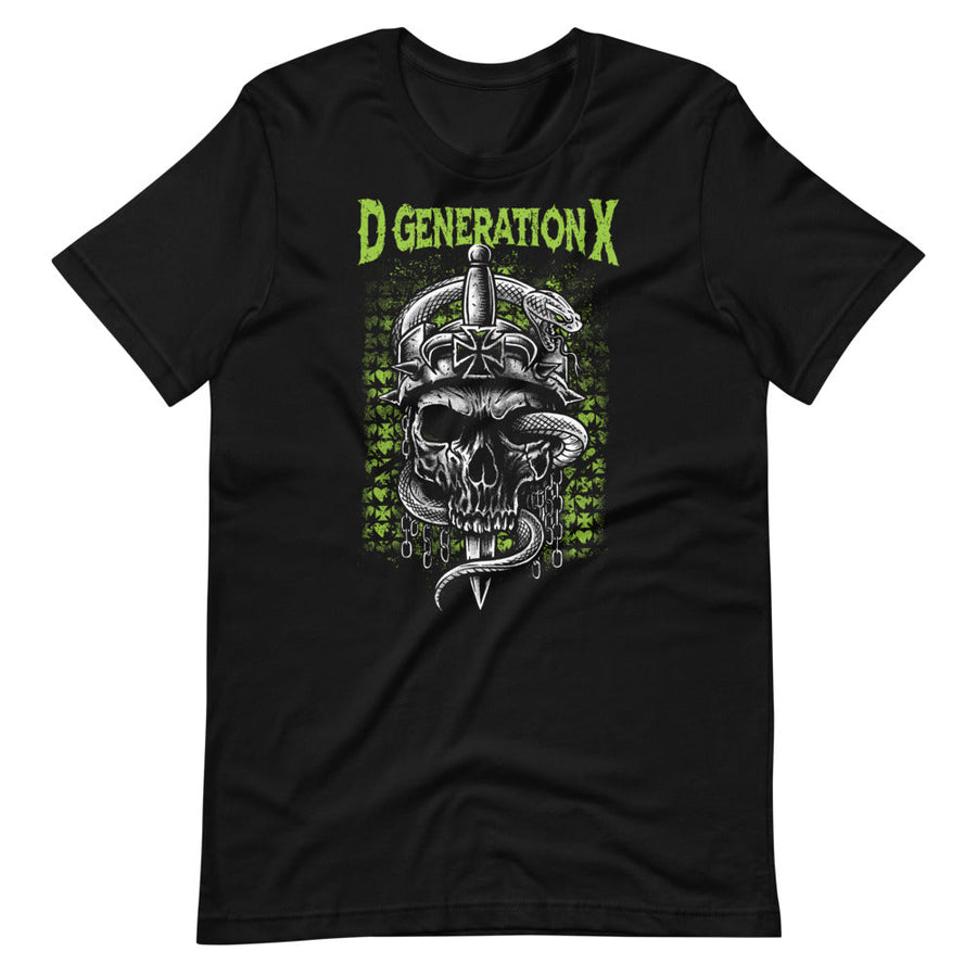 [Color:Black] D-Generation X "Snake Skull" T-Shirt