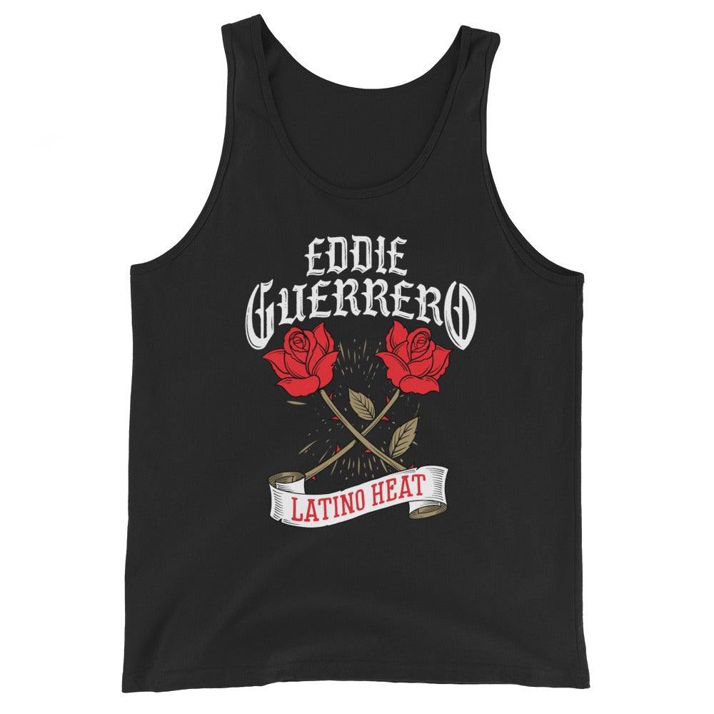 [Color:Black] Eddie Guerrero "Latino Heat Roses" Tank Top